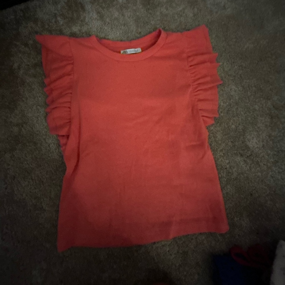 Zara Coral Pink Top